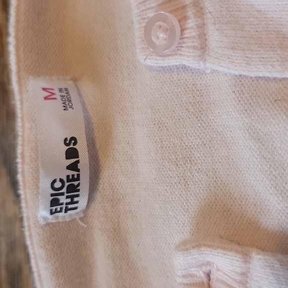 Epic Threads Light Pink Cardigan Sweater - Picture 2 of 9